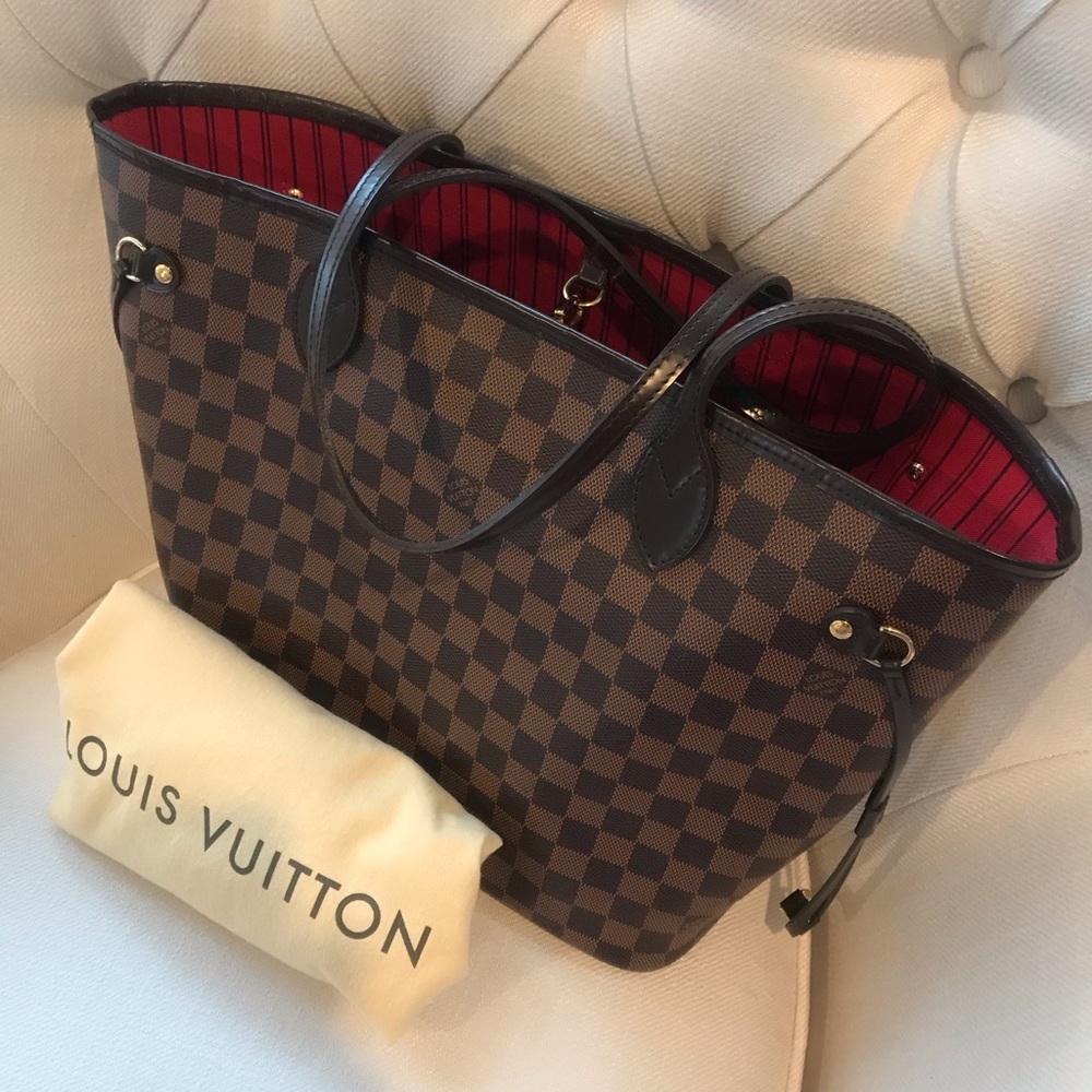 Louis Vuitton Damier Ebene Neverful MM.